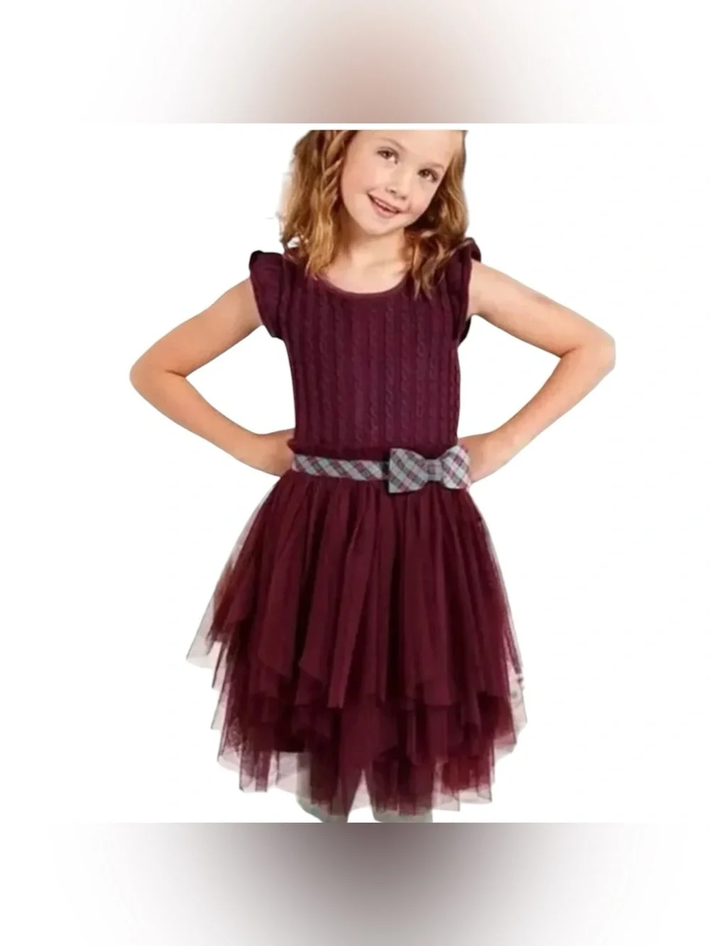 Matilda Jane Soirée Knit Tulle Dress Youth Girl Size 6